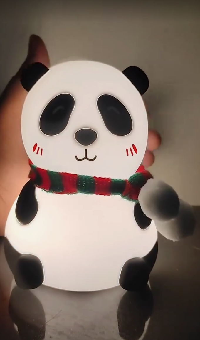 Fluffy Panda Silicon Lamp