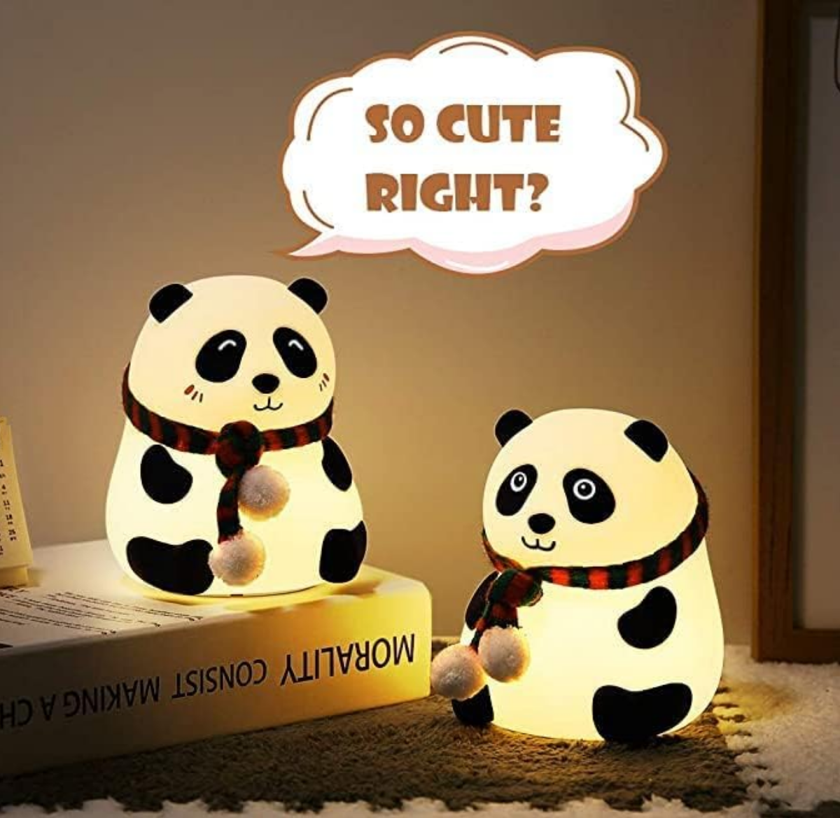 Fluffy Panda Silicon Lamp