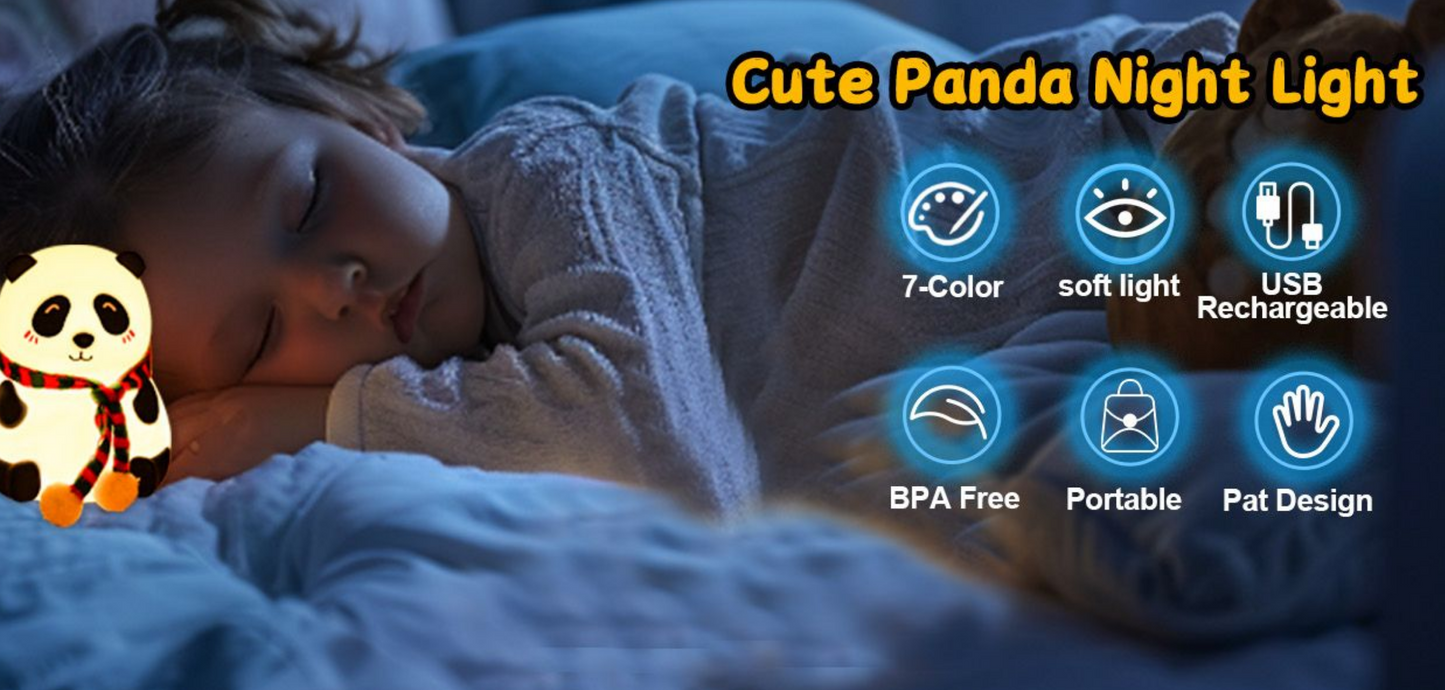 Fluffy Panda Silicon Lamp