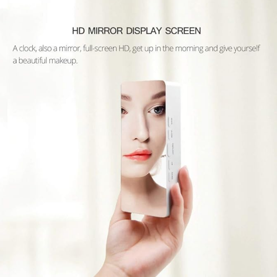 Digital LED Mirror Alarm Clock