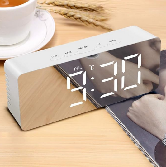 Digital LED Mirror Alarm Clock